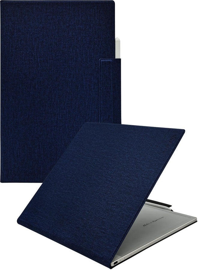 GOVTVA جراب مغناطيسي من GOVTVA لجهاز Onyx Boox Tablet Note Max 13.3 / Boox Tab XC 13.3، غطاء جلدي خفيف الوزن فائق النحافة مع مشبك مغناطيسي للقلم، خاصية التشغيل/الإيقاف التلقائي، وإغلاق مغناطيسي (لون أزرق فاتح). - Image 1
