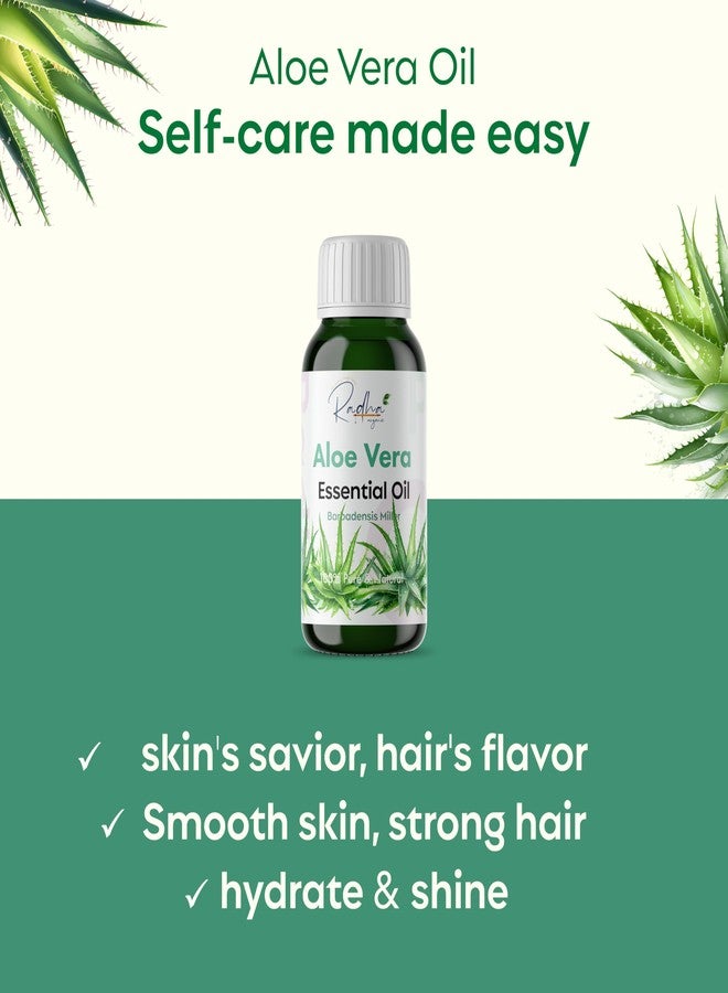 Radha Organic Aloe Vera Essential Oil - 100% Pure Aloe Vera Oil for Skin, Hair, and Aromatherapy, 10 ML - Image 2