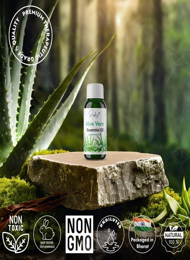 Radha Organic Aloe Vera Essential Oil - 100% Pure Aloe Vera Oil for Skin, Hair, and Aromatherapy, 10 ML - Image 4