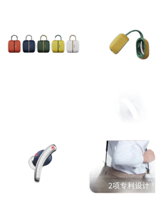 Left Grapefruit Zooyo True Wireless Active Noise Cancelling Bluetooth Earphones, Commuter Noise Reduction, Stylish Music National Trend Earphones, No. 1 Persimmon Red - Rock - Image 3