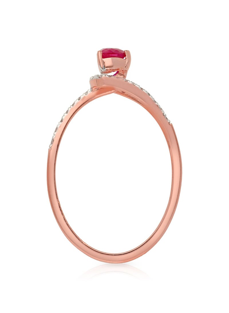 Malabar Gold and Diamonds 18 Carat 750 Purity Mine Diamond Ring MRGHTH079RN1 - Image 3