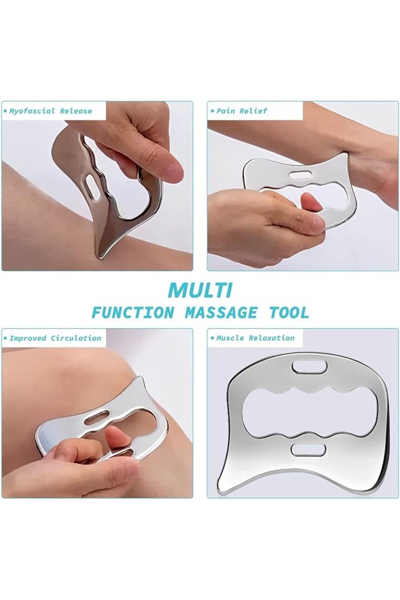 Stainless Steel Gua Sha Muscle Scraper Tool, Stainless Steel Muscle Scraper Tool,Tools-Massage Scrap - Image 4