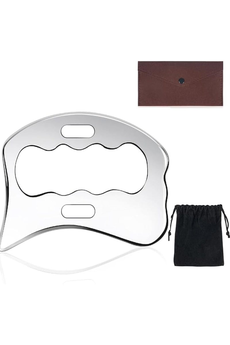 Stainless Steel Gua Sha Muscle Scraper Tool, Stainless Steel Muscle Scraper Tool,Tools-Massage Scrap - Image 1