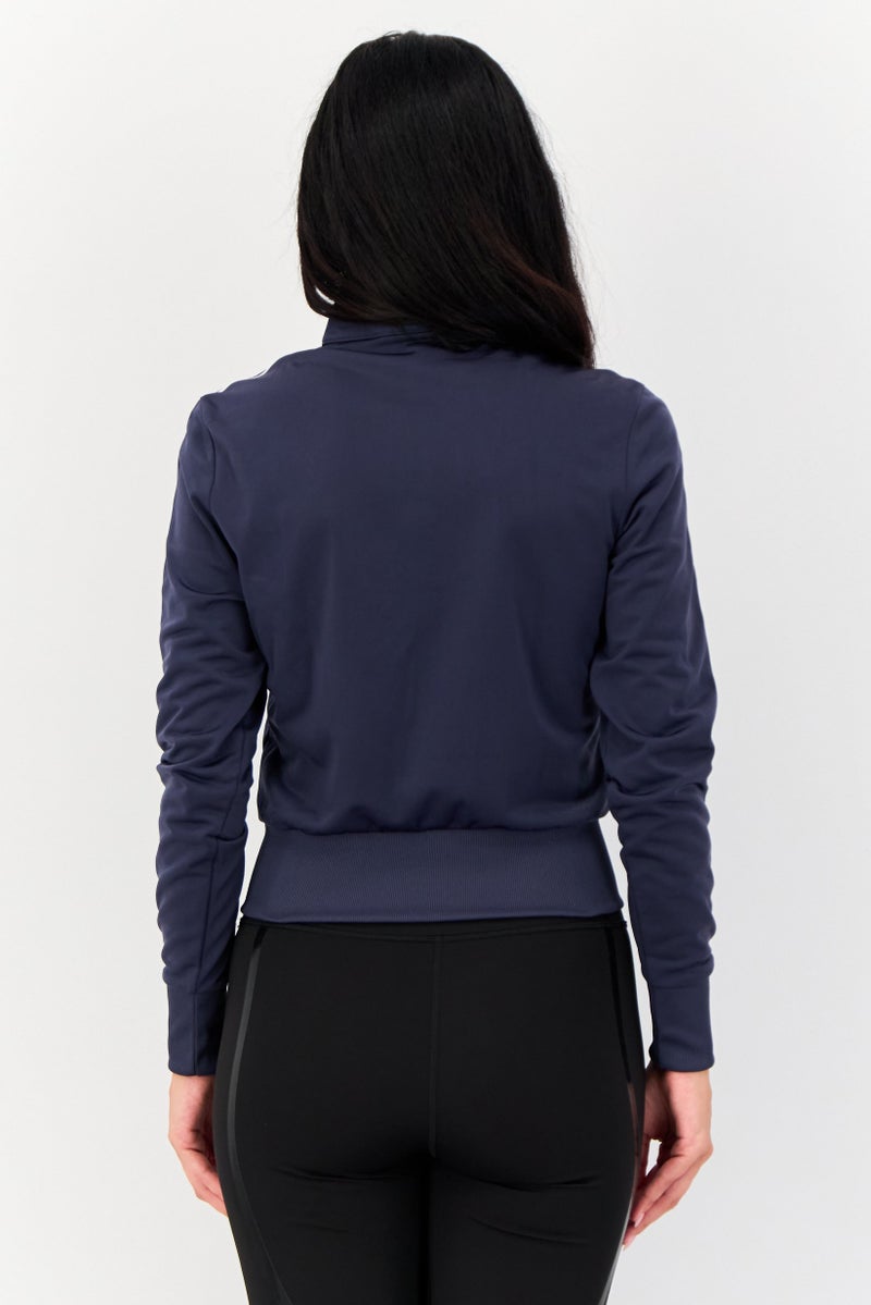 adidas Originals Women Sportswear Fit Long Sleeves Training Jacket, Navy  - Image 4