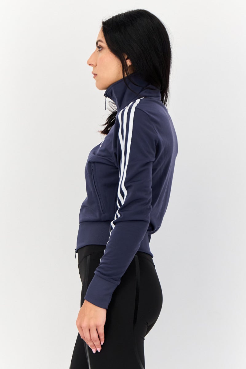 adidas Originals Women Sportswear Fit Long Sleeves Training Jacket, Navy  - Image 2