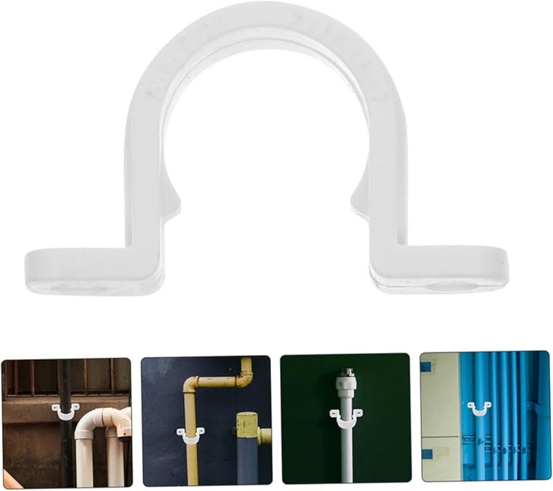 20 Pcs Heavy Duty U Shaped Conduit Strap Clips For PVC Pipe Tubing Screw Clamps - Image 3