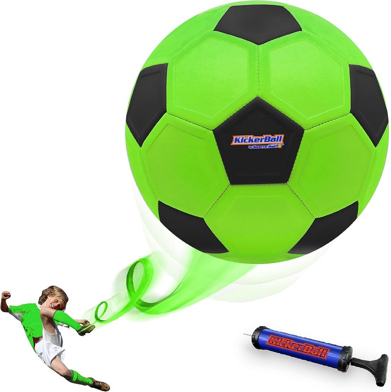 KickerBall - Curve and Swerve Soccer Ball/Football Toy - Kick Like The Pros, Great Gift for Boys and Girls - Perfect for Outdoor & Indoor Match or Game - Image 1