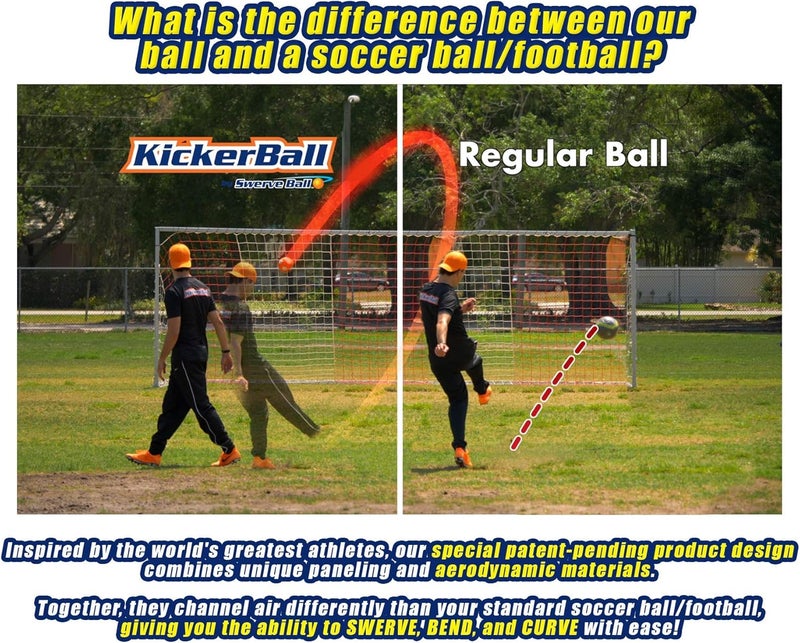 KickerBall - Curve and Swerve Soccer Ball/Football Toy - Kick Like The Pros, Great Gift for Boys and Girls - Perfect for Outdoor & Indoor Match or Game - Image 5