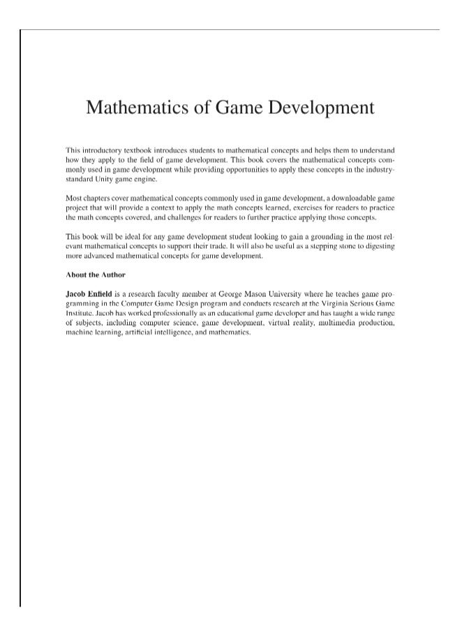 Mathematics of Game Development: A Collection of Applied Lessons | A Comprehensive Guide to Mathematical Fundamentals in Games - Image 2