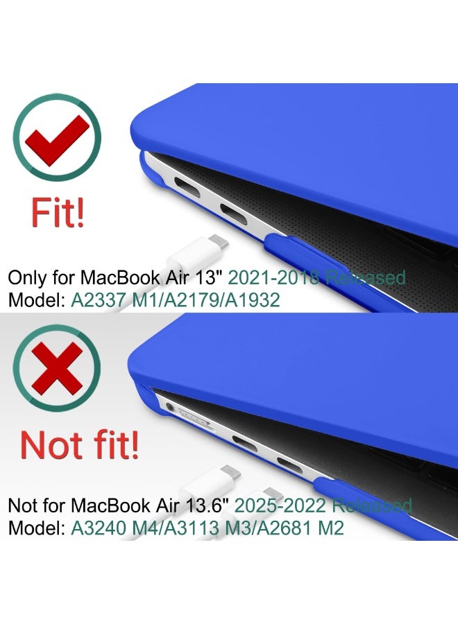 NIBEMINENT Compatible with MacBook Air 13 inch Case 2021 2020 2019 2018 Release Model: M1 A2337 A2179 A1932, Matte Hard Case Cover for MacBook Air 13 inch with Retina Display Fits Touch ID - Image 3