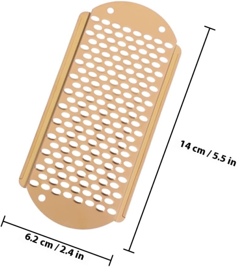 Toyvian 2pcs Foot File Scrubber Heel Scrubber Dead Skin Remover Calloused Feet Remover Pumice Grater for Cracked Heels Rose Gold and Silver Gray - Image 2