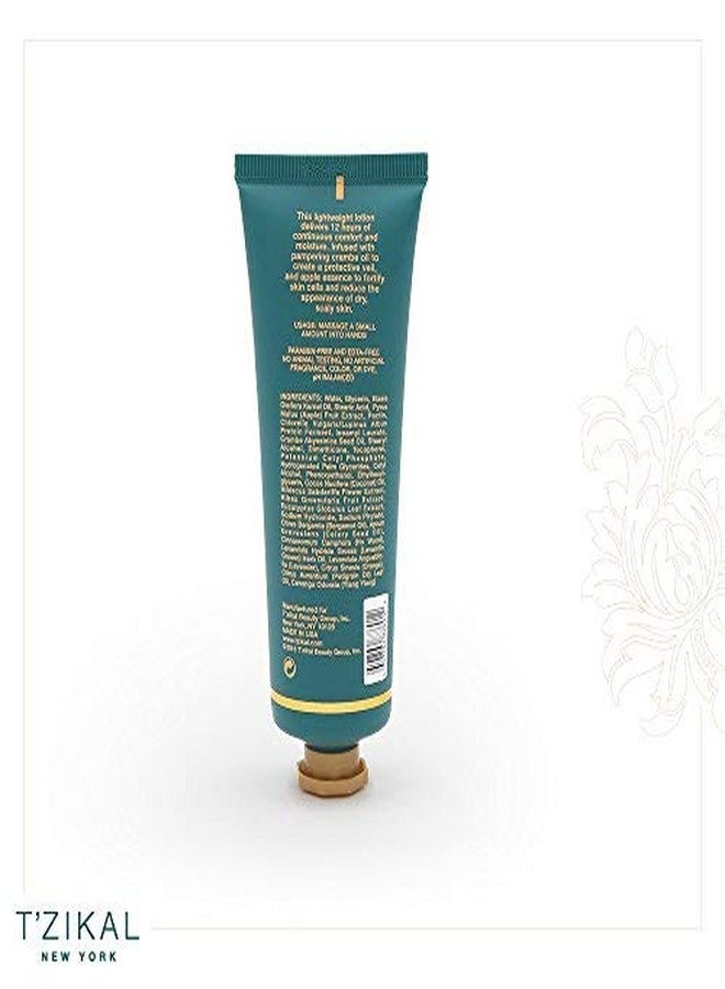 T'zikal Moisture Protect Hand Lotion (travel size) with Ojon Oil - for Itchy Hands and Dry Cracked Hands - Paraben Free Moisturizing Lavender Scented Mini Hand Lotion for Dry Hands & Sensitive Hands. - Image 2