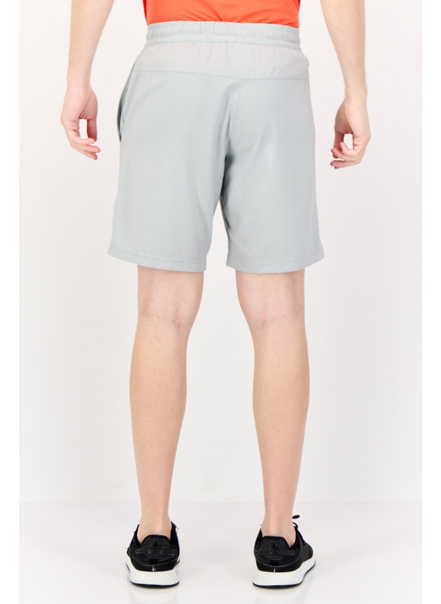 Reebok Men Sportswear Fit Brand Logo Running Shorts, Grey  - Image 3
