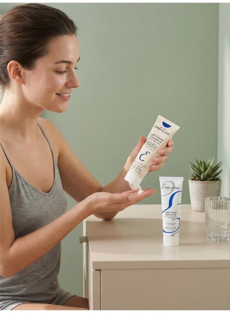 إمبريوليس Embryolisse كريم ترطيب مكثف 75 مل × عبوتين، عناية يومية للوجه، ترطيب وتغذية لجميع أنواع البشرة - Image 3