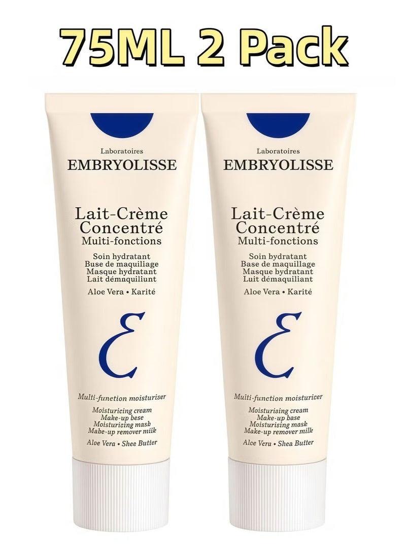 إمبريوليس Embryolisse كريم ترطيب مكثف 75 مل × عبوتين، عناية يومية للوجه، ترطيب وتغذية لجميع أنواع البشرة - Image 1