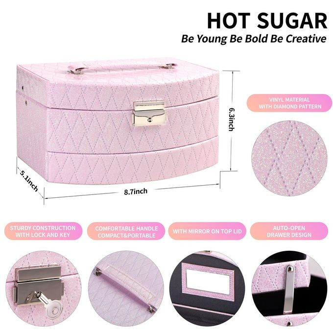 Hot Sugar Girls Makeup Kit for Birthday Gift, All in One Beginner Makeup Kit for Women Full Kit, Christmas Makeup Set for Teens 10 12 13 16 Includes Real Cosmetics and Makeup Tools (PINK) - Image 3