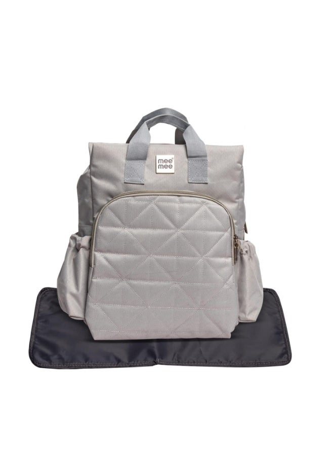 Mee Mee Maternity Diaper Bag | Spacious, Stylish, Functional, Convenient for Moms on the Go | Waterproof and Stain Resistant Travel Essential with Multiple Pockets and Diaper Changing Pad (Cyan) - Image 1
