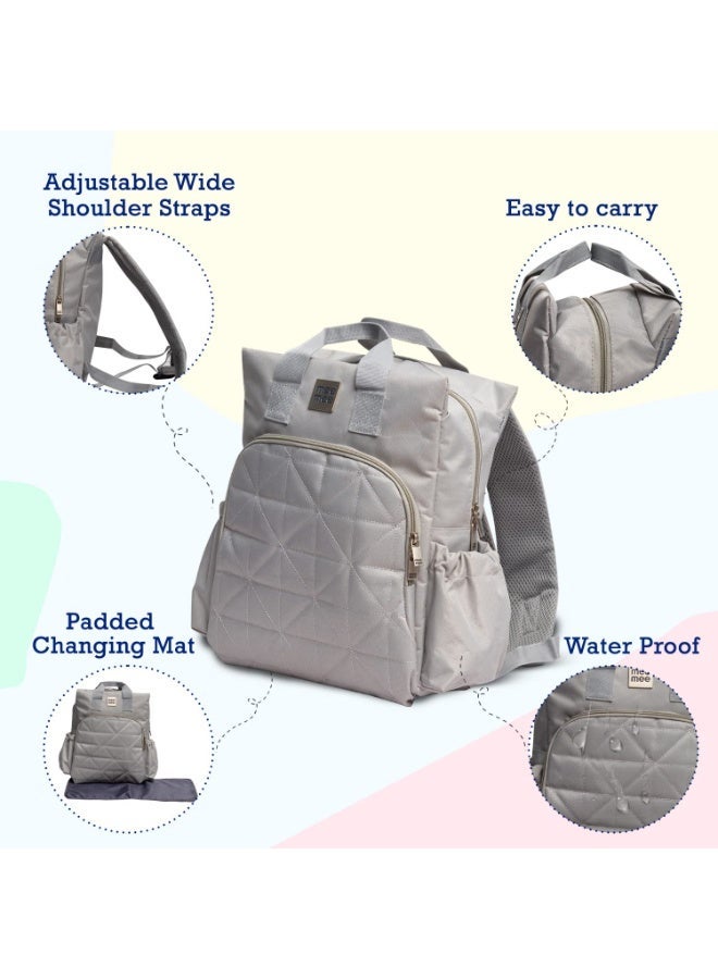 Mee Mee Maternity Diaper Bag | Spacious, Stylish, Functional, Convenient for Moms on the Go | Waterproof and Stain Resistant Travel Essential with Multiple Pockets and Diaper Changing Pad (Cyan) - Image 2
