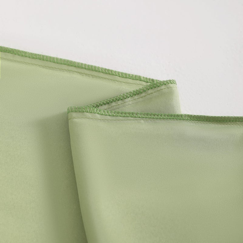 NTBAY 2 Pack Satin Standard Pillowcases for Hair and Skin  Luxurious and Silky Pillow Cases with Envelope Closure  20x26 Inches  Sage Green - Image 5