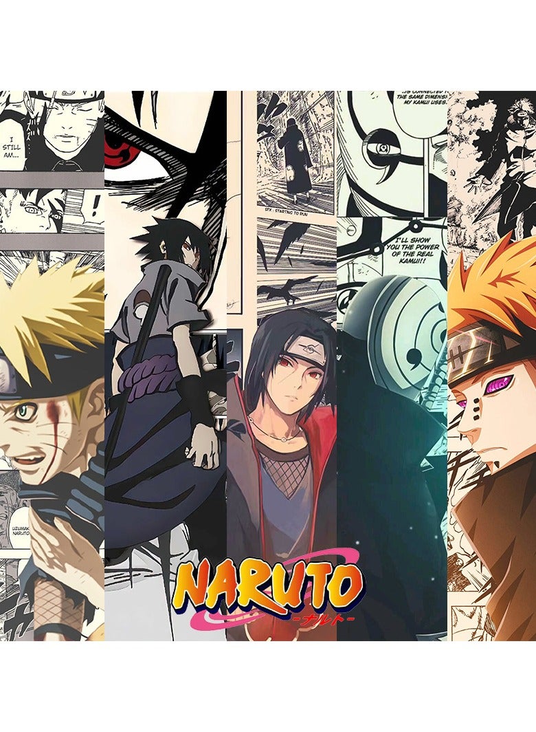 مجموعة ملصقات أنمي مكونة من 5 قطع، قياس 21x30 سم، طباعة فنية على الجانبين، ملصق أنمي جميل لتزيين غرفة النوم أو السكن الجامعي - Image 1