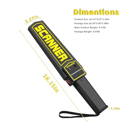 HEYOURTOR Handheld Metal Detector Wand,Security Wand,Multi-Purpose Security Scanner Wand for Metal and Weapon Detection… - Image 2