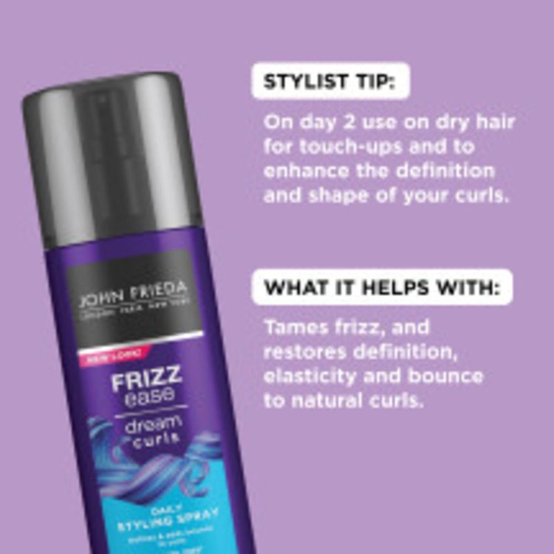 John Frieda Frizz Ease Dream Curls Daily Styling Spray for Curly Hair, Magnesium-enriched Formula, Revitalizes Natural Curls, 6.7 Ounce - Image 2