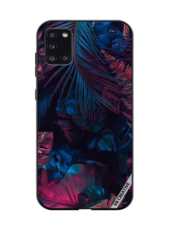 VR CREATIVE Protective Case Cover For Samsung Galaxy A31 Leaf Design Multicolour - Image 1