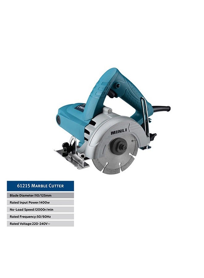 MINLI Marble Cutter 110/125mm 1400W – High-Power Circular Saw for Precision Cutting of Marble, Granite, Stone, Tiles & Concrete with Adjustable Speed and Ergonomic Design - Image 4