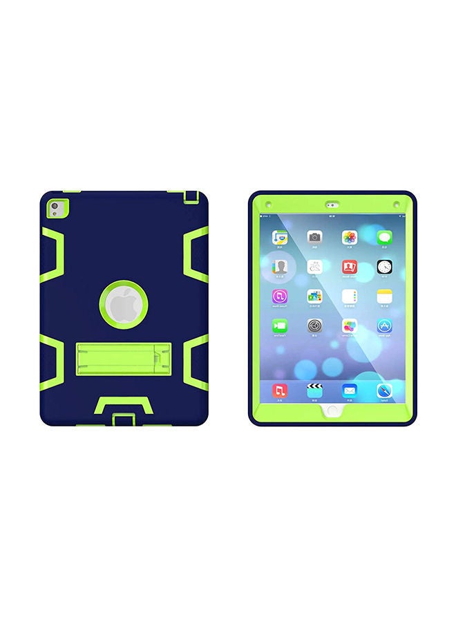 NIBEMINENT Protection Cover With Kickstand For Apple iPad 6th Generation Air 2 Blue/Green - Image 1