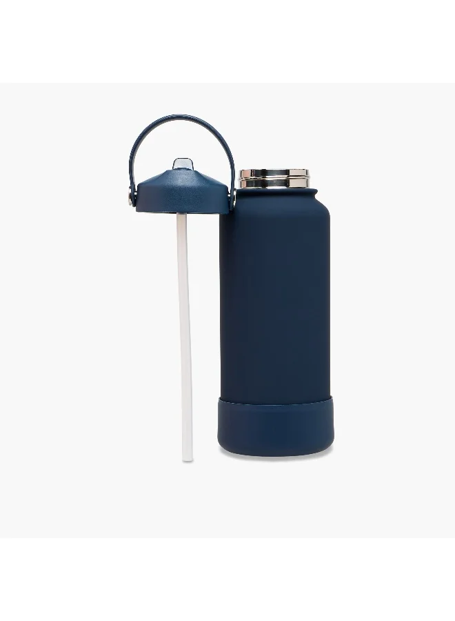 LIFESTYLE Solid Stainless Steel Water Bottle for Men - 1 L