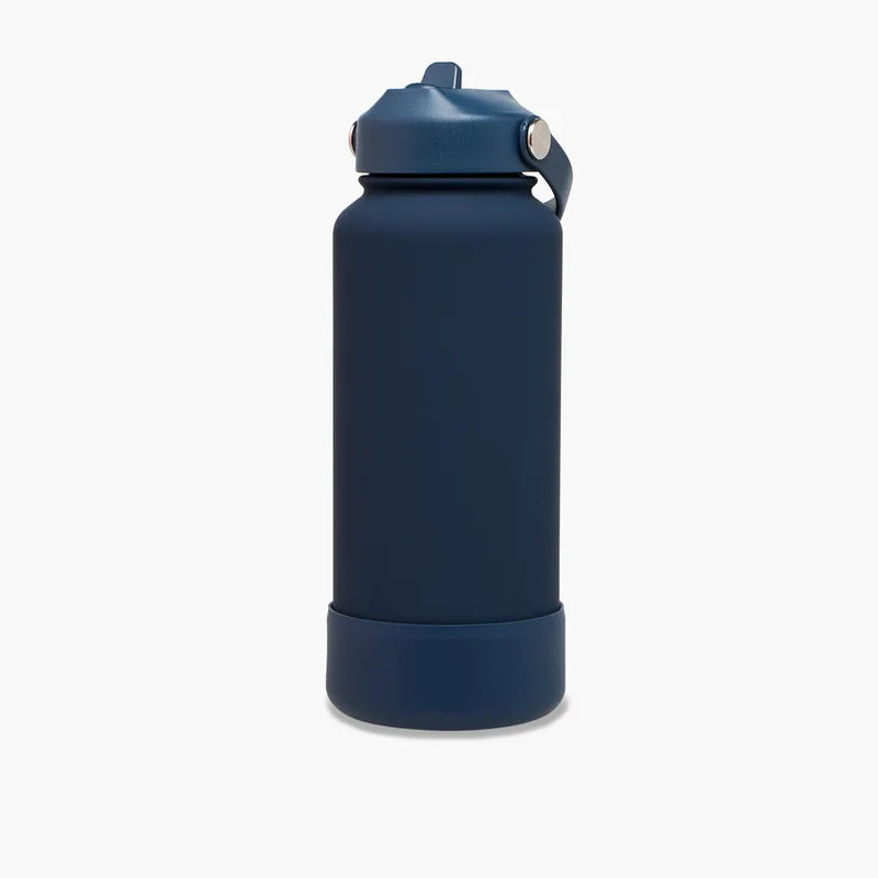 LIFESTYLE Solid Stainless Steel Water Bottle for Men - 1 L
