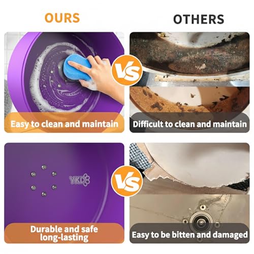 YKD 15" Silent Chinchillas Exercise Wheel, Aluminum Alloy Noiseless Running Wheel for Syrian Hamsters, Hedgehogs, Squirrels and Small Pets (Purple) - Image 4