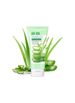Purifying Exfoliating Gel Peeling Gel Aloe Vera Sparkling Peeling Gel, Deep Cleansing Face Scrub Exfoliating Body Gel Face Wash Facial Scrub Exfoliator Exfoliant Facial, Dead Skin Remover -3.38 FLOZ