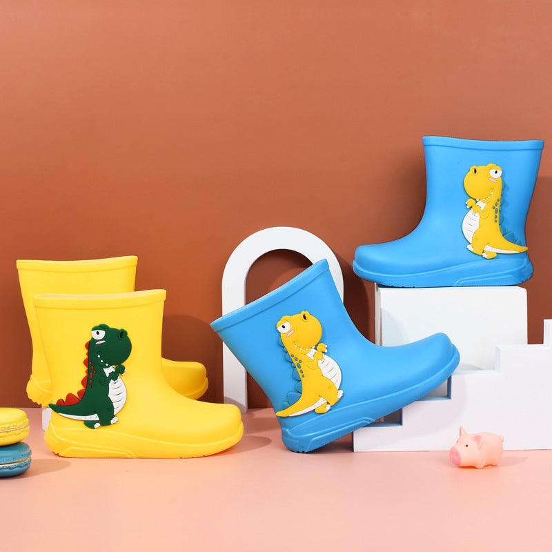 Children'S Rain Boots For Boys And Girls, Drawstring, Padded, Non-Slip Water Shoes, Princess Rain Boots, Kids' Rubber Shoes, Children'S Models For Toddlers And Young Children - Image 5