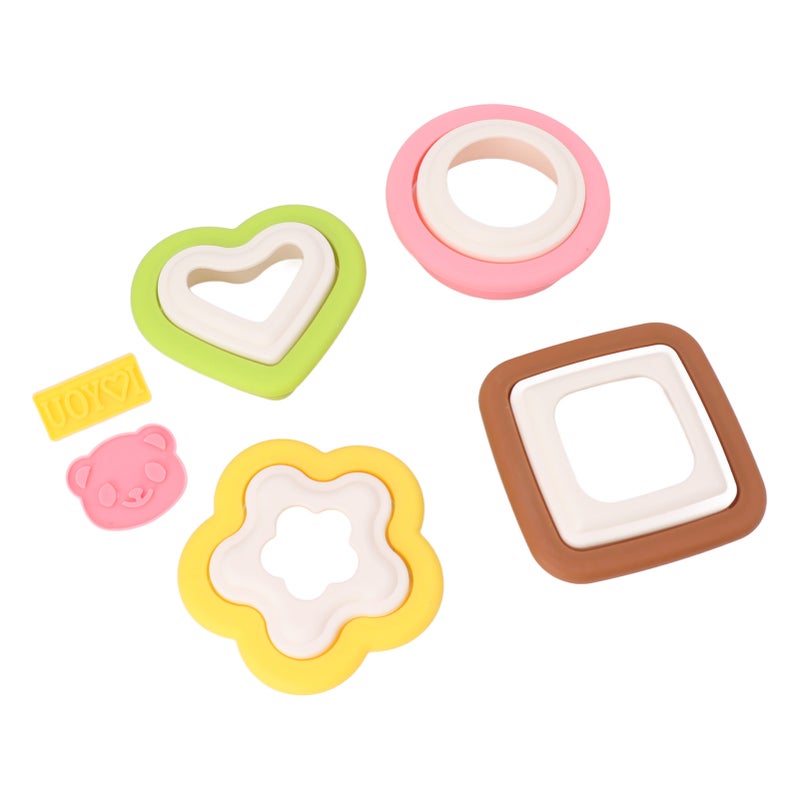 10Pcs Sandwich Cutter Mold Set Detachable Flower Heart Round Shape Baking Toast Biscuits Mould for Kitchen - Image 3