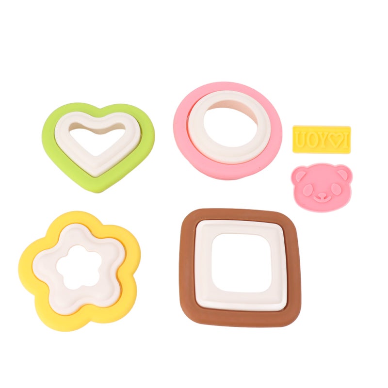 10Pcs Sandwich Cutter Mold Set Detachable Flower Heart Round Shape Baking Toast Biscuits Mould for Kitchen - Image 5