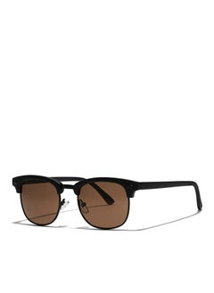 Blackout BlackOut by eyewa Linea Unisex Round Sunglasses, Black/Brown  - Image 2