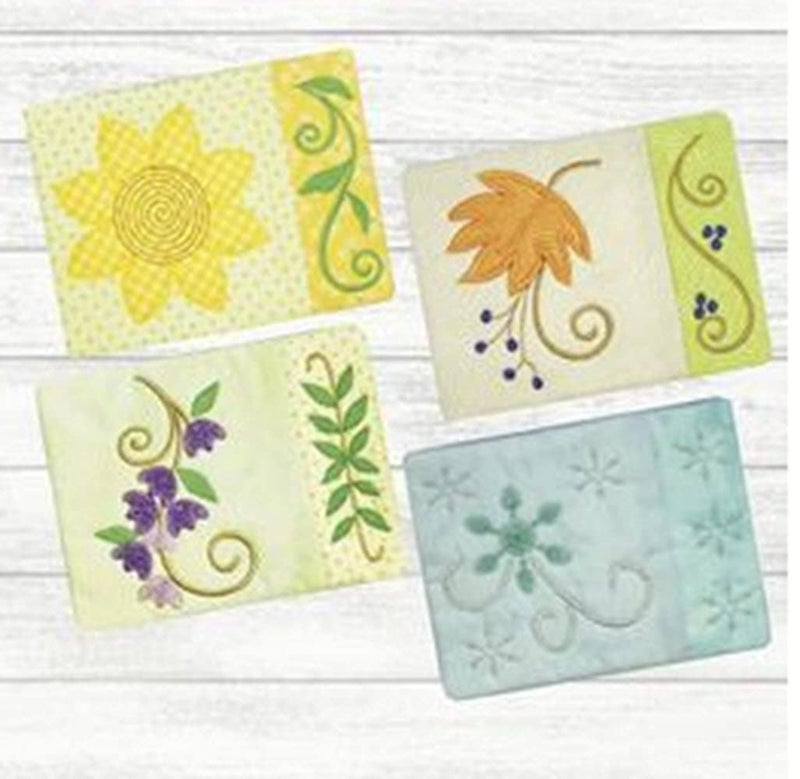 Amelie Scott Designs Amelie Scott Designs Seasonal Swirl Mug Rug Pattern