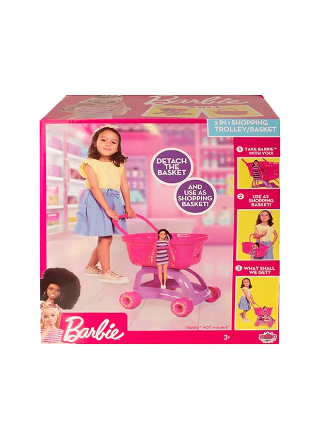 Barbie Shopping Trolley Detach And Shopping Basket