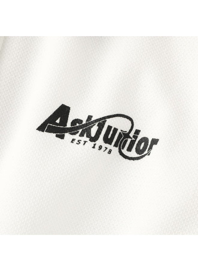 Ask Junior Parent-child Long Sleeve T-shirt  Spring New Boys' Drop Shoulder Polo Running Sports Style - Image 4