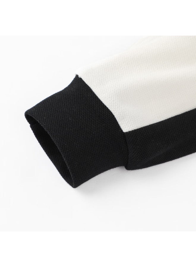 Ask Junior Parent-child Long Sleeve T-shirt  Spring New Boys' Drop Shoulder Polo Running Sports Style - Image 5