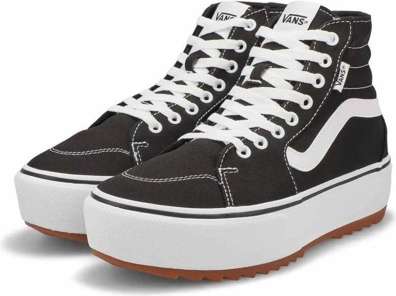 VANS سنيكرز فيلمور هاي ملحق بلاطة سوداء للنساء VN0A5JLGBLK1  - Image 2