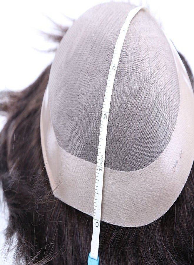 ريتزكارت شعر مستعار أحادي الخيوط من ريتزكارت الولايات المتحدة الأمريكية، شعر مستعار للرجال، شعر بشري أسود 100%، شعر مستعار رجالي (8x6) - Image 5