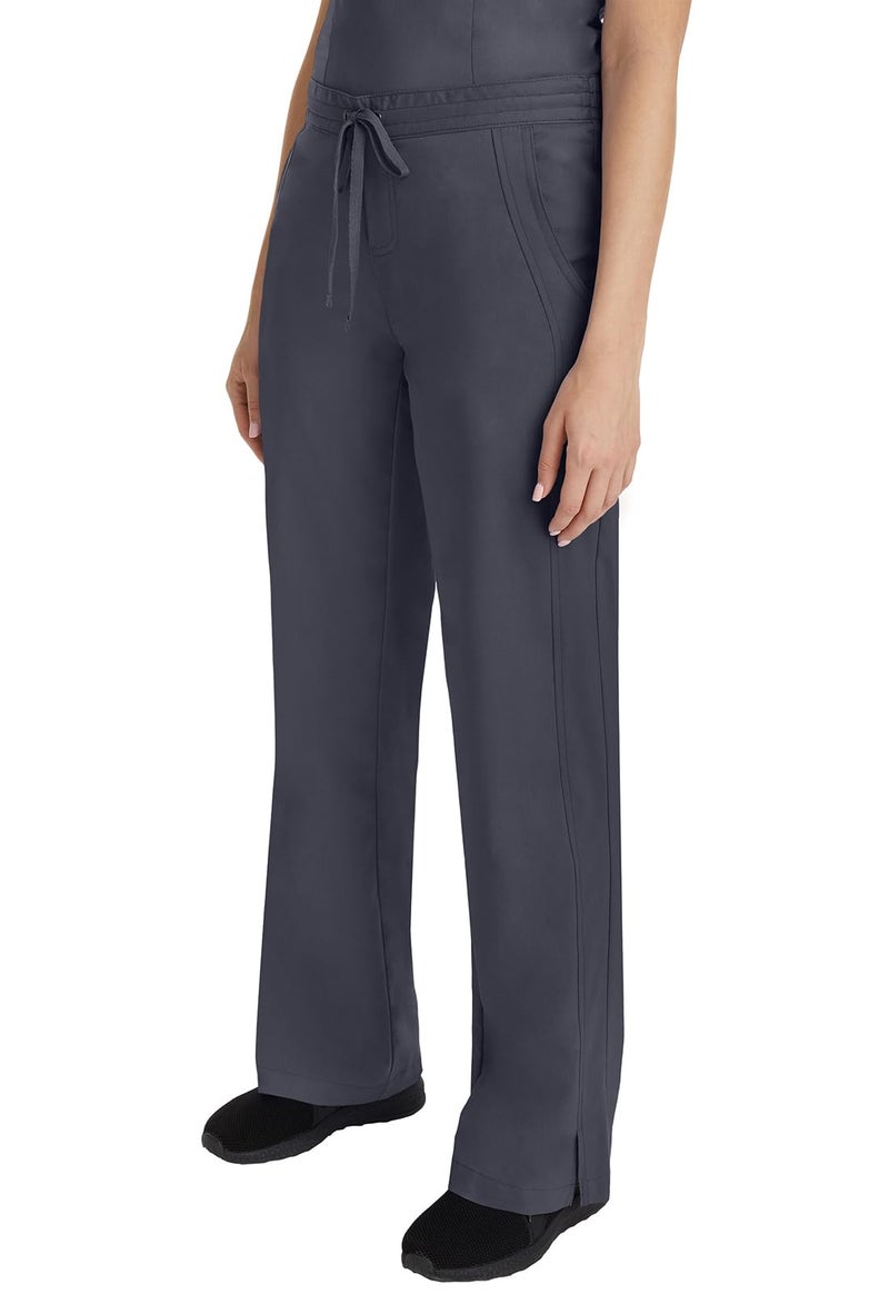 Healing Hands Scrub Pants for Women 2 Pocket Elastic Back Drawstring Pant Purple Label 9095 Taylor Pewter LP - Image 4