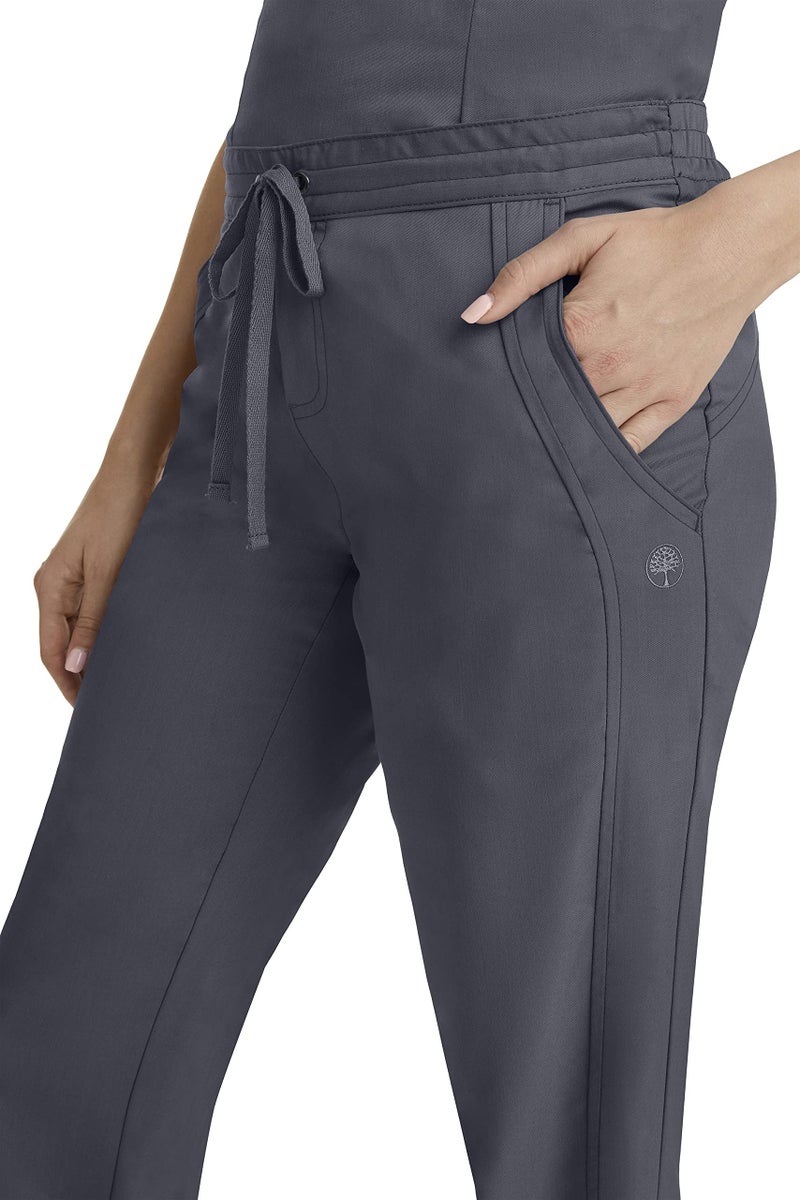 Healing Hands Scrub Pants for Women 2 Pocket Elastic Back Drawstring Pant Purple Label 9095 Taylor Pewter LP - Image 5