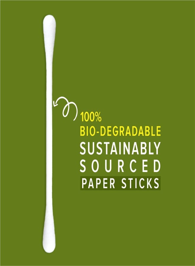 TULIPS Premium Cotton Ear Buds/Swabs with white PAPER Sticks 80 Stick (Pack of 3) - Image 3