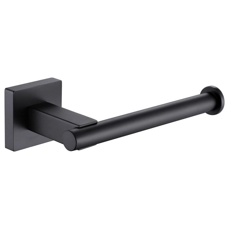 Suyar Matte Black Toilet Paper Holder Wall Mount SUS 304 Stainless Steel Toilet Roll TP Holder for Bathroom