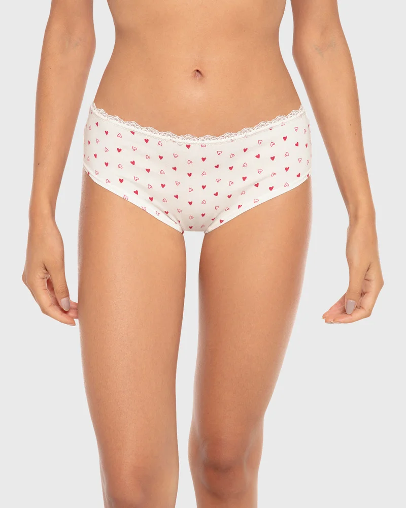 Isla & Evie Isla & Evie Printed Cotton Hipster Panty