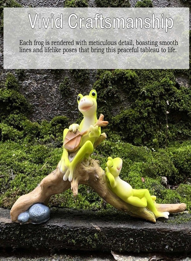 qumHmup Resin Frog Ornament, Lifelike Tree Branch Frogs, Perfect for Gift and Decor - Image 4