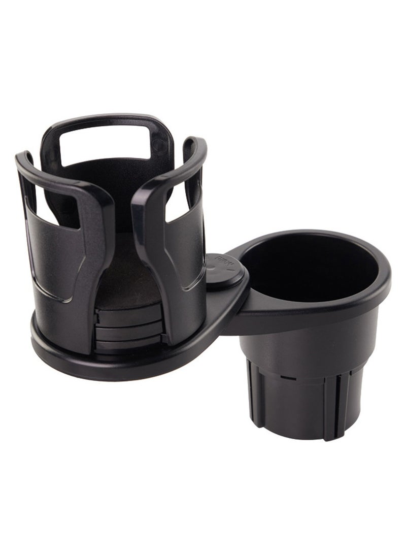 Multifunctional Car Cup Holder Car Cup Holder Expander Dual Cup Rotating Adjustable Base, for Coffee Drink Popcorn Ice Cream - Image 1